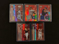 2003 – 05 Baseball Leaf Certified Materials Red Refractor SP Lot Clemens