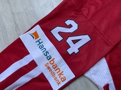 IIHF 100 Years LATVIJA Latvia Game Worn Ice Hockey Jersey Shirt Tacka Size L #24
