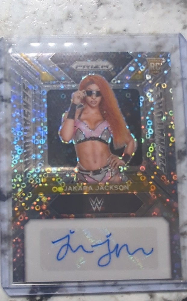 2024 Panini Prizm WWE – Sensational Signatures Jakara Jackson #SS-JAK Under Card