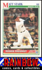 1991 Score #751 Matt Stark Rookie Chicago White Sox