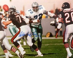 Ed ‘Too Tall’ Jones Signed Cowboys Action vs Bears 16×20 Photo – (SCHWARTZ COA)