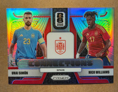 2026 Panini Prizm FIFA World Cup #9 Unai Simon Nico Williams Silver Connections