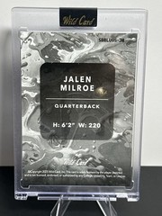 2025 Wild Card Splat Jalen Milroe Rookie RC #5/6 SSP Seahawks QB