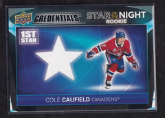 2021-22 Upper Deck Credentials – 1st Star of the Night Rookies Cole Caufield…