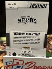 2023-24 Panini Instant – Victor Wembanyama #434 /1578 (RC)