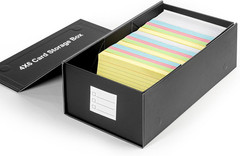 4×6 Index Card Holder Storage Box, Index Card Holder Organizer, 4×6 Recipe Card