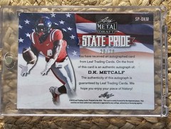 2019 Leaf Metal Draft – State Pride DK Metcalf #SP-DKM Pink /20 (AU, RC)