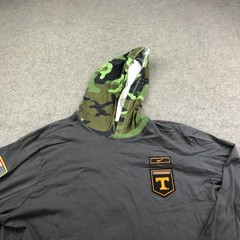 Tennessee Volunteers Shirt Mens 2XL Gray Camouflage Nike Hooded Pullover NCAA