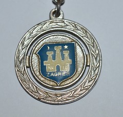 NK ZAGREB Croatia ex Yugoslavia football soccer vintage keychain keyring