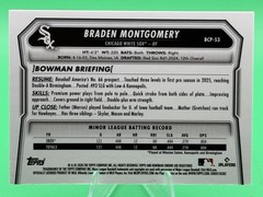 Braden Montgomery 2026 Bowman Blue Shimmer Refractor /150 #BCP-53