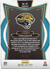 2024 Panini Select – Jaguars Concourse Fred Taylor #57 Dragon Scale Prizm /81