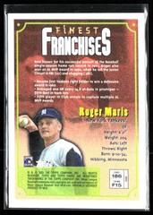 Roger Maris 2023 Topps Finest Franchises #186 New York Yankees