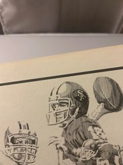 301 OF 500 BURITA 8 X 10 1985 SUPER BOWL XIX ARTWORK PRINT SIGNED BURITA