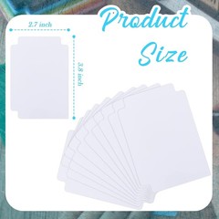 250 Pcs Trading Card Dividers Plastic Card Dividers, Frosted Separator with T…