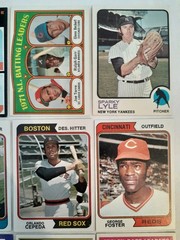 1970’s Topps Baseball, 45 Cards- Stars & Hall Of Famers Only, EX to NM+