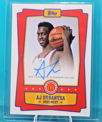 2025 Topps Chrome Mcdonald’s All American – Event Autographs AJ Dybantsa #EA-AD