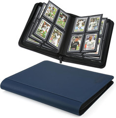 Toploader Binder,Toploader Hard Cases, 4-Pocket Pages Sleeves Hold