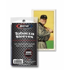 100 BCW Tobacco Size Soft Card Sleeves Trading Sports Allen Ginter T-206 205