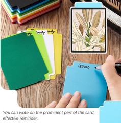 50 Pcs Multicolor Trading Card Dividers – Durable & Portable 2.7 x 3.8 Inch
