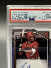 2024 Bowman GINO GROOVER 1st HTA Choice Auto /150 CPA-GG PSA 9