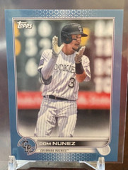 2022 Topps Mini Blue Parallel Dom Nunez #07/10 – Online Only #193 Rockies