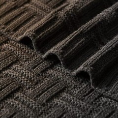 60×80 Throw Blanket, Soft Cozy Acrylic Cable 60″ x 80″, Black