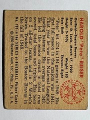 1950 Bowman #193 Pete Reiser/w copyright LOW GRADE