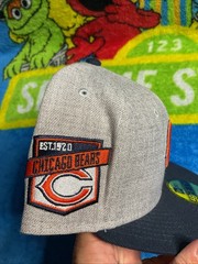Chicago Bears New Era 7 1/8 Heather Side Patch 59FIFTY Fitted Hat Rally House