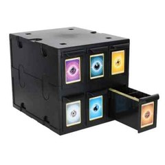 BCW 6 Drawer Card Catalog storage box bin – Black – NEW
