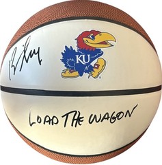 Kansas Jayhawks Bill Self Signed Basketball JSA Certified KU Load The Wagon