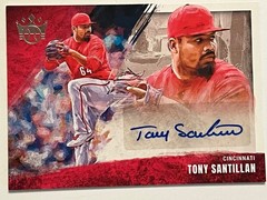 Cincinnati Reds Lot 5 Auto RC 3 PATCH Burns STEWART Singer Marte Santillan BURKE