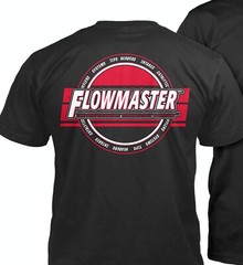 FLOWMASTER PERFORMANCE Men’s T-Shirts, Black 100% Cotton. NHRA Street