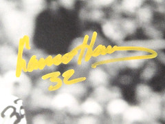 Franco Harris Signed 16×20 Professionally Framed 24×28 Gold Ink Photo TSA COA
