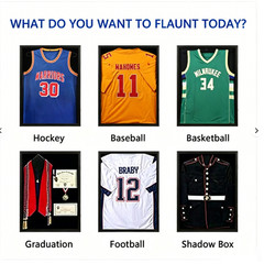 Jersey Frame Display Case for Football Baseball Basketball Jersey 2PC
