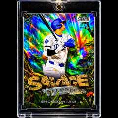 SHOHEI OHTANI JUNGLE REFRACTOR SP Insert Topps Holo Rare Stadium Club GOAT