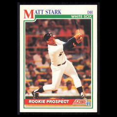 Matt Stark Rookie #751 1991 Score Chicago White Sox Baseball Card MLB NM