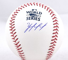 Yordan Alvarez Autographed Rawlings World Series OML Baseball – JSA *Blue