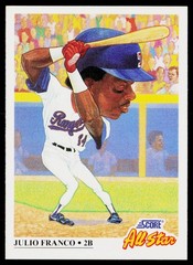 1991 Score #392 Julio Franco