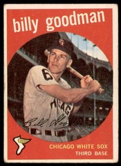 1959 Topps #103 BILLY GOODMAN Chicago White Sox VG+ (Pen back)