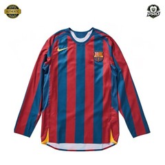 FC Barcelona 2005/06 Reissue Jersey – Ronaldinho #10 – Long Sleeve – Size M