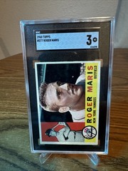 1960 Topps ROGER MARIS New York Yankees #377 SGC 3 VG Condition