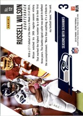 2015 Score Franchise Green #12 Russell Wilson – FB
