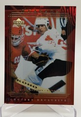 1999-00 Upper Deck Gretzky Exclusive Gold /99 Wayne Gretzky #32 HOF