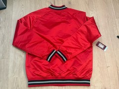 Mitchell & Ness Toronto Raptors Satin Snap Jacket Large Red NWT