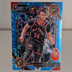2024-25 Select Ja’Kobe Walter Courtside RC Light Blue Disco Prizm /99 Raptors
