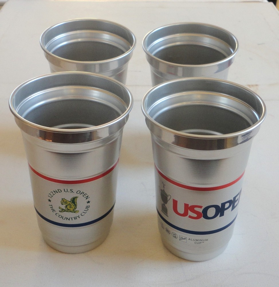 4 New Other 122nd US Open Golf Aluminum Cup The Country Club Brookline MA Ball C