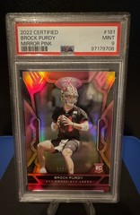 2022 Panini Certified – Rookies Brock Purdy #181 Mirror Pink /199 (RC)