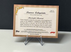 Topps Finest Formula 1 2024 F1 # Franco Colapinto # Masters MST-10 Refractor RC