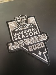 2020 LAS VEGAS RAIDERS 2020 INAUGURAL SEASON PATCH IRON STITCHED SEWN ON OAKLAND