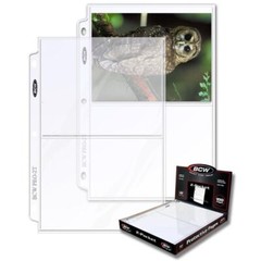 2 pks of 100 (200) BCW 5″ x 7″ Photograph/Card 2-Pocket TopLoad Pro Binder Pgs